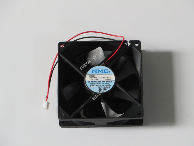 NMB 3610ML-04W-B40 12V 0,28A 2 câbler ventilateur 