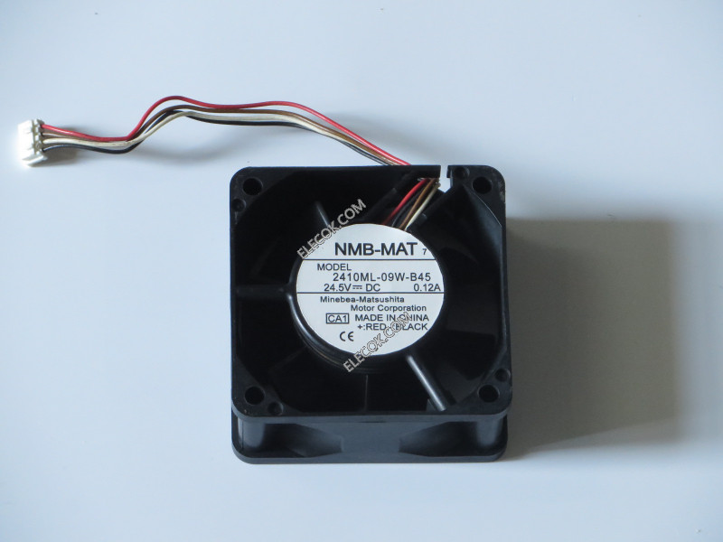 NMB 2410ML-09W-B45 24.5V 0.12A 2.64W 4線冷却ファン