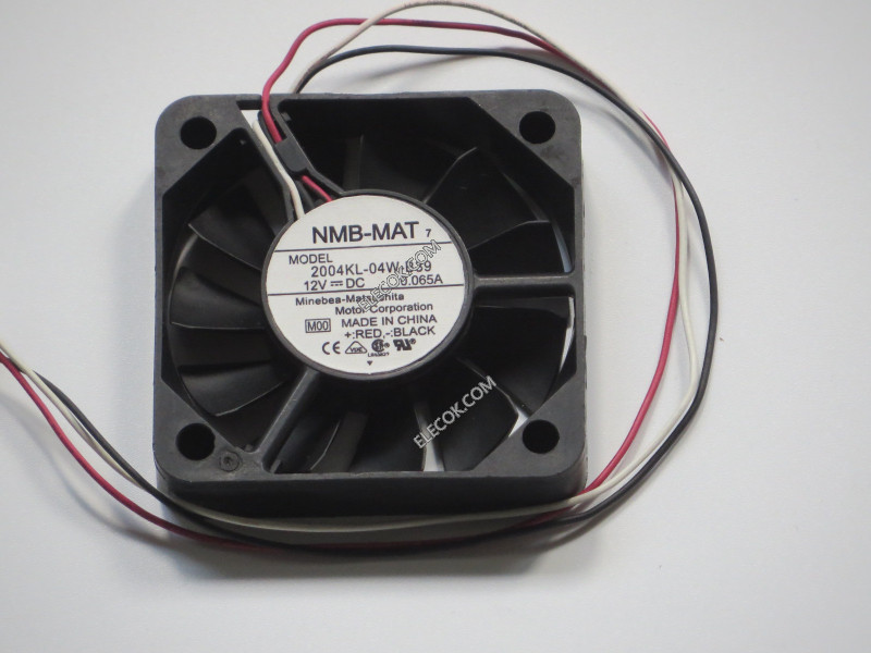 NMB 2004KL-04W-B39 12V 0.065A 3wires cooling fan--