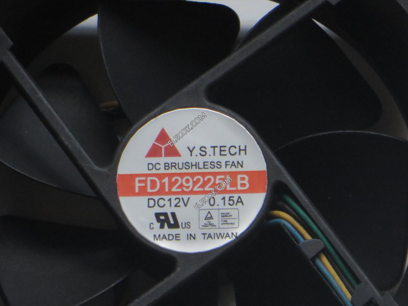 Y.S.TECH FD129225LB 12V 0,15A 4kabel kühlung lüfter 