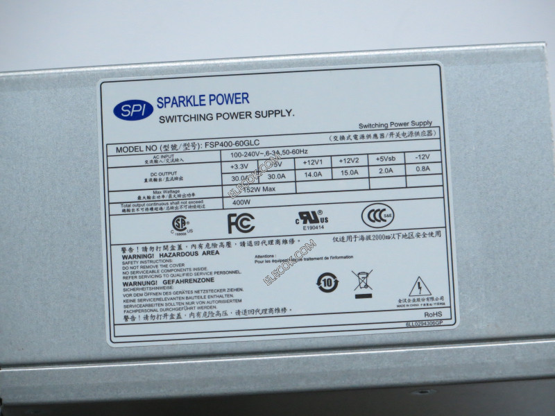 FSP Group Inc FSP400-60GLC Server - Power Supply 400W, FSP400-60GLC