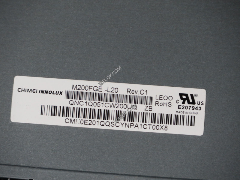 M200FGE-L20 20.0" a-Si TFT-LCD Platte für CHIMEI INNOLUX 