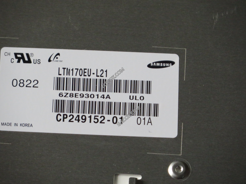 LTM170EU-L21 17.0" a-Si TFT-LCD Panneau pour SAMSUNG 