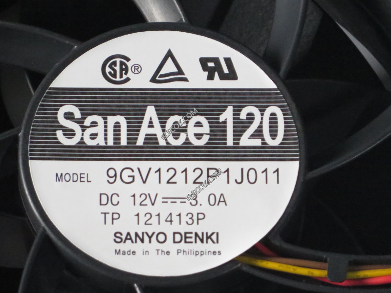 Sanyo 9GV1212P1J011 12V 3A Enfriamiento Ventilador 