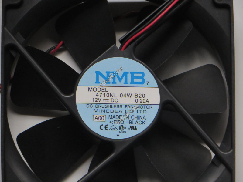 NMB 4710NL-04W-B20 12V 0.20A 2fios ventoinha 