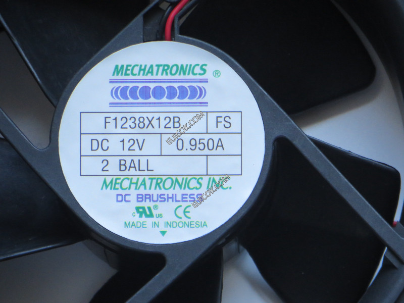 MECHATRONICS F1238X12B Server - Square Fan FS, sq120x120x38, 2-wire, 12V 0.950A