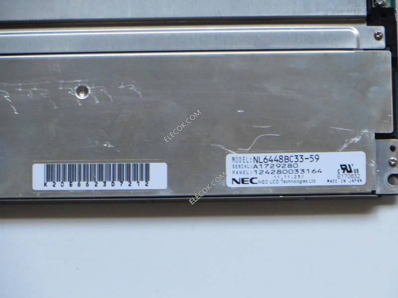 NL6448BC33-59 10,4" a-Si TFT-LCD Painel para NEC usado 