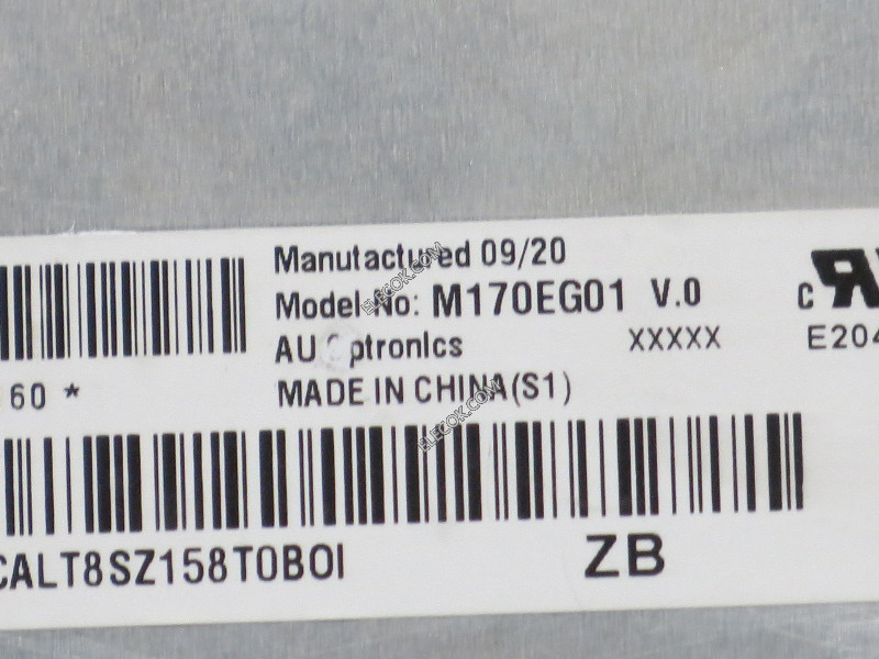 M170EG01 V0 17.0" a-Si TFT-LCD Panneau pour AUO 