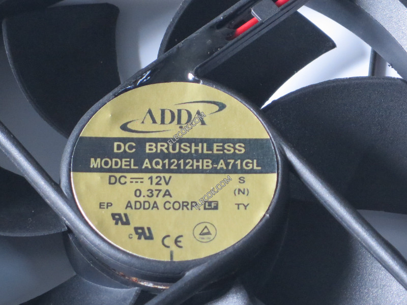 ADDA AQ1212HB-A71GL 12V 0.37A 3.48W 2wires Cooling Fan