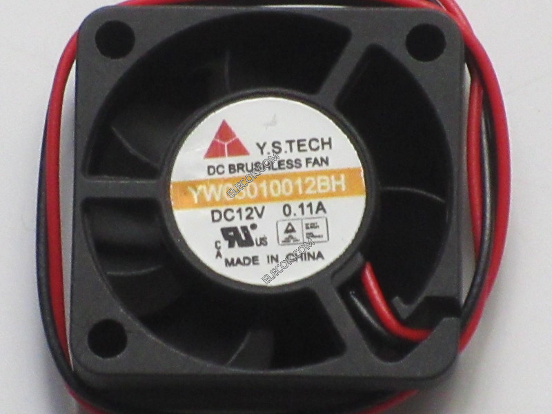 Y.S.TECH YW03010012BH 12V 0,11A 2 fili ventilatore 