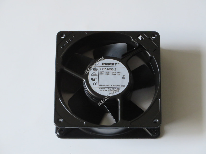 EBM-Papst TYP 4656Z 230V 120mA/115mA 19/18W Cooling Fan with socket connection refurbished 