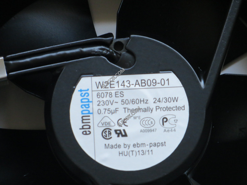 Ebmpapst W2E143-AB09-01 230V 24/30W Kjølevifte with socket connection refurbished 