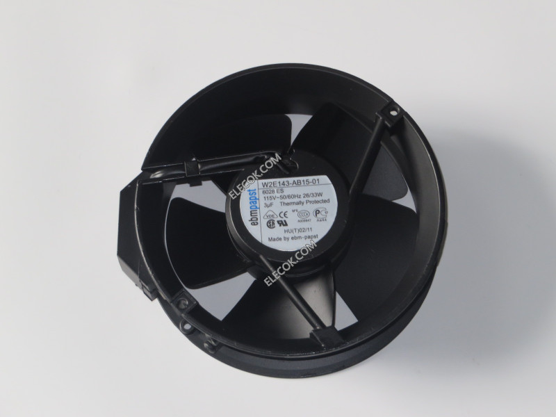 Ebmpapst W2E143-AB15-01 115V 26/33W Cooling Fan with  socket connection