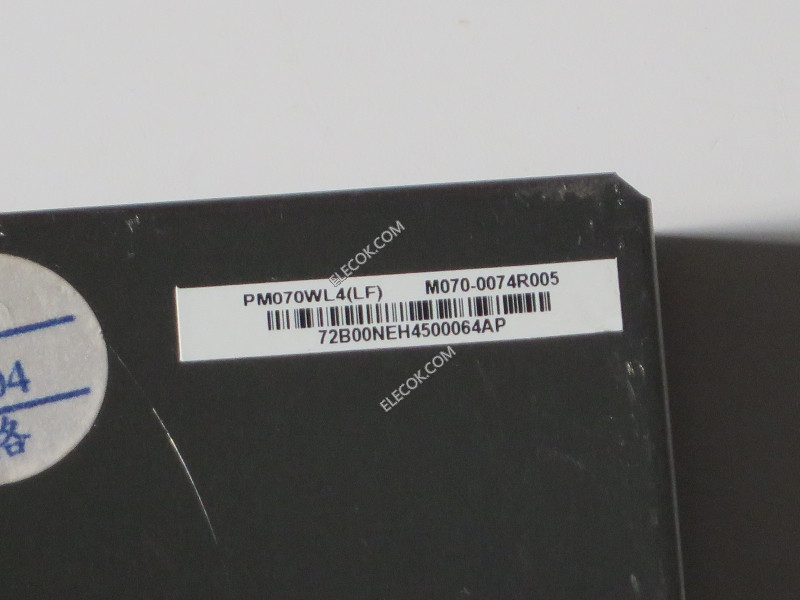PM070WL4(LF) 7.0" a-Si TFT-LCD Painel para PVI without tela sensível ao toque 