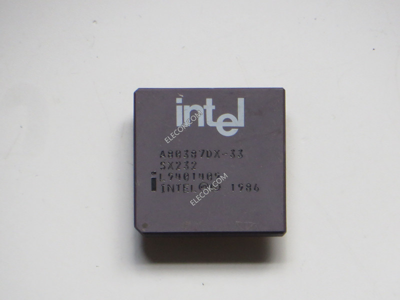 Intel A80387DX-33 CPU (Old Type) 33MHz  used