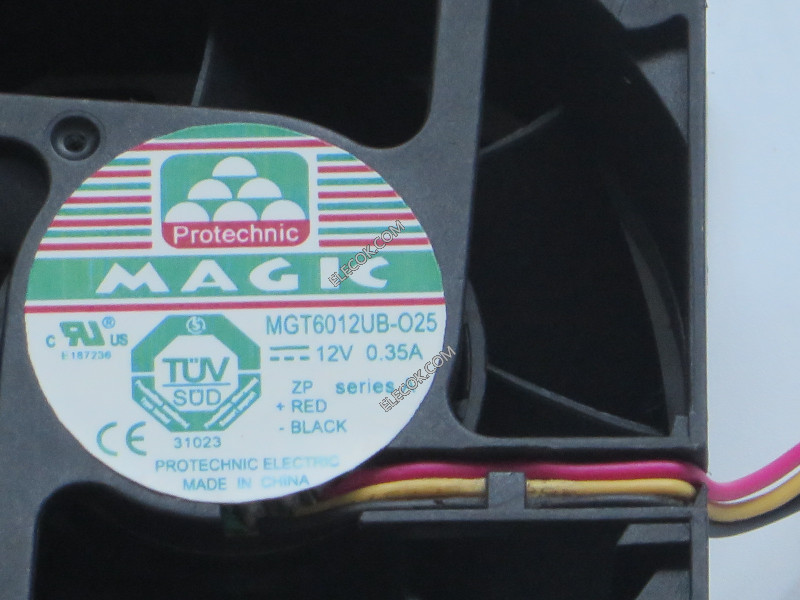 MAGIC MGT6012UB-025 12V 0.35A 3wires cooling fan