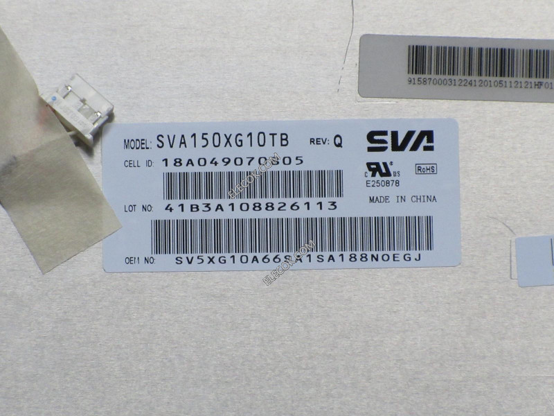 SVA150XG10TB 15.0" a-Si TFT-LCD Panel para SVA-NEC 