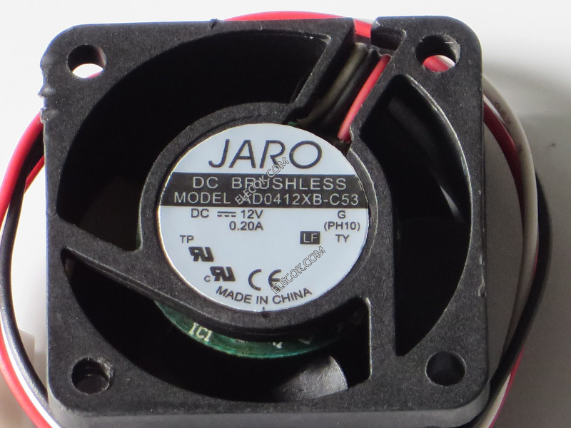 JARO AD0412XB-C53 12V 0,20A 3 draden Koeling Ventilator 