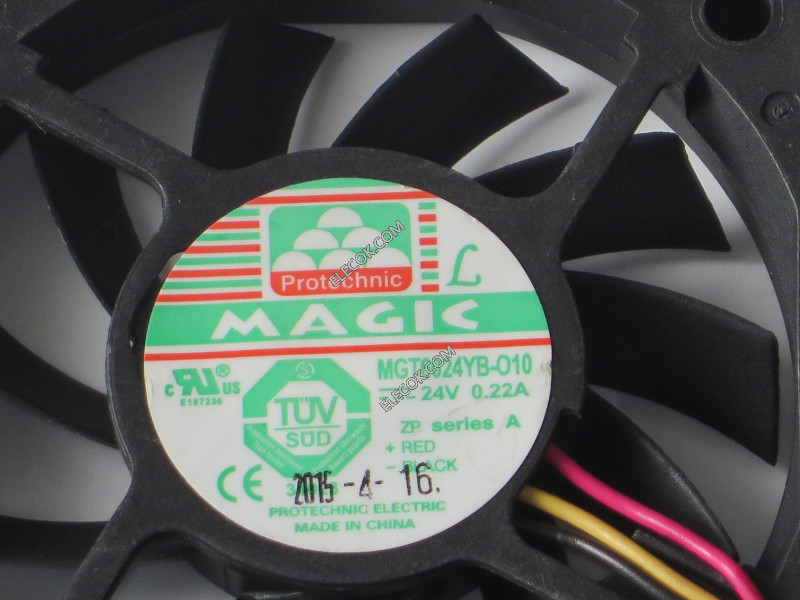MAGIC MGT6024YB-010 24V 0.22A 3wires cooling fan