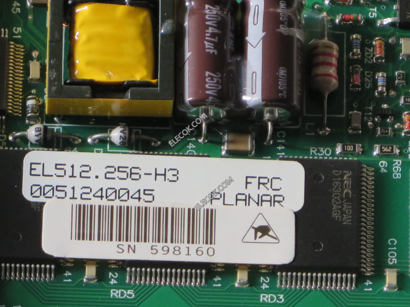 EL512.256-H3 PLANAR EL LCD painel usado 
