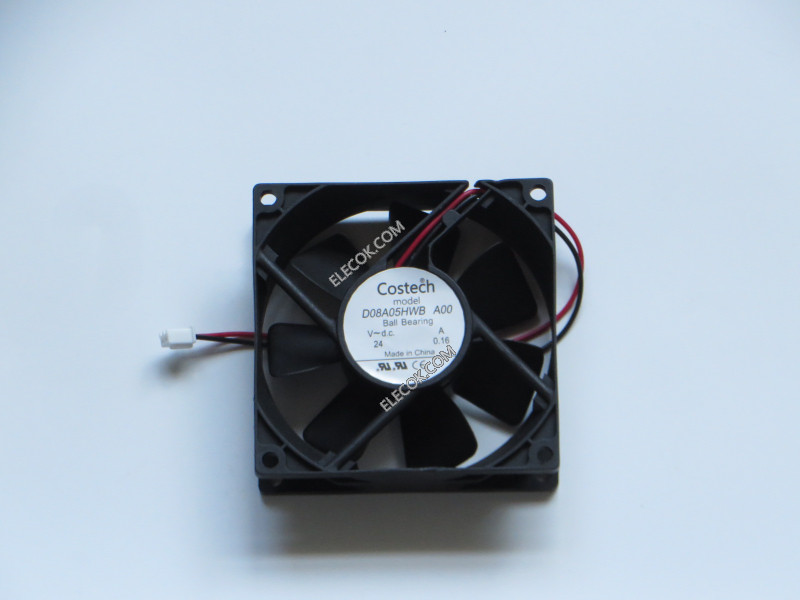 COSTECH D08A05HWB A00 24V 0.16A 2wires Cooling Fan