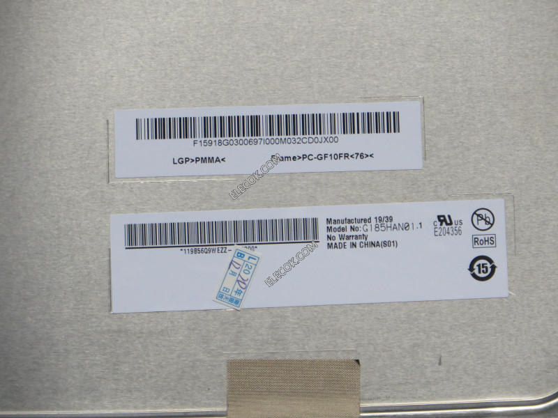 G185HAN01.1 18,5" 1920×1080 LCD Platte für AUO 