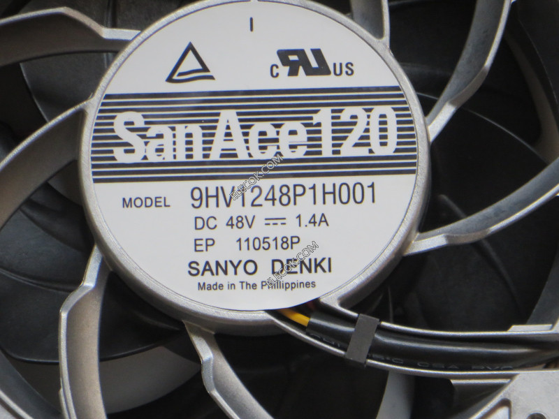 Sanyo 9HV1248P1H001 48V 1,4A 67W 4 cable Enfriamiento Ventilador reformado 