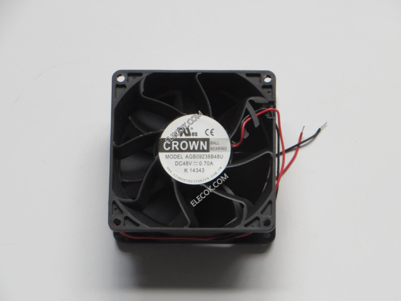 CROWN AGB09238B48U 48V 0.70A 2線冷却ファン