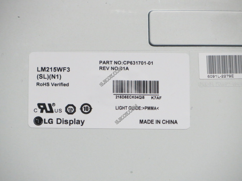 LM215WF3-SLN1 21.5" a-Si TFT-LCD パネルにとってLG 表示画面中古品