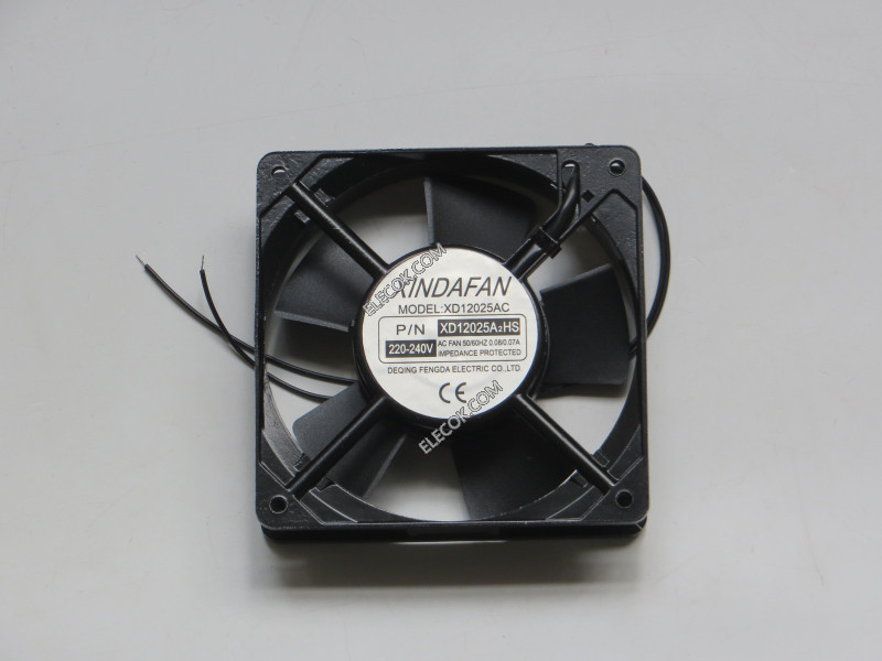 XINDAFAN XD12025A2HS 220/240V 0,08/0,07A 2 Przewody Cooling Fan 