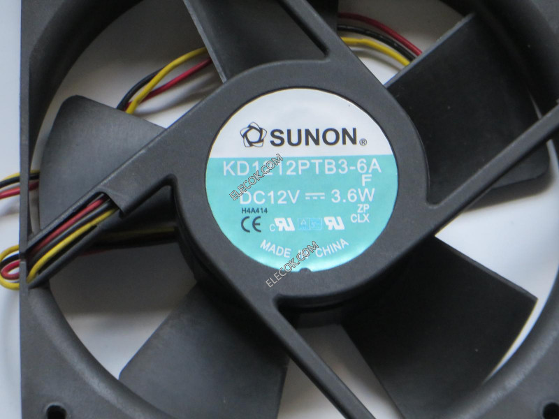 SUNON KD1212PTB3-6A 12V 3,6W 3 fili Ventilatore 