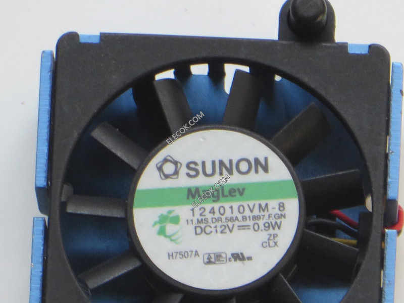 SUNON 124010VM-8 12V 0.9W 3wires cooling fan