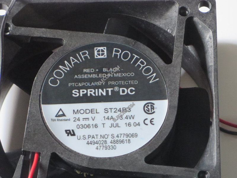 COMAIR ROTRON ST24B3 24V 0,14A 3,4W 2wires cooling fan 