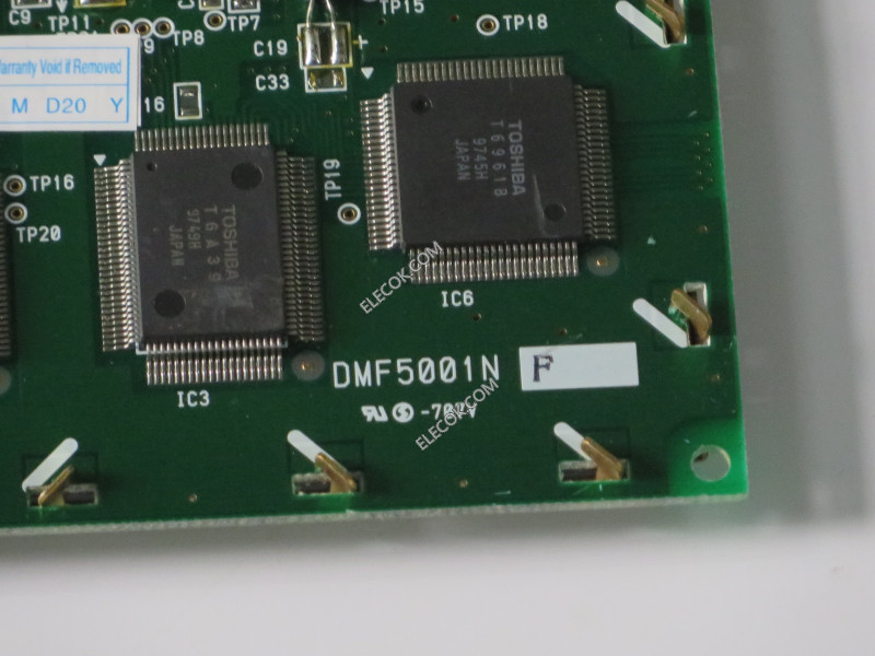 DMF5001N Optrex LCD without baggrundsbelysning 