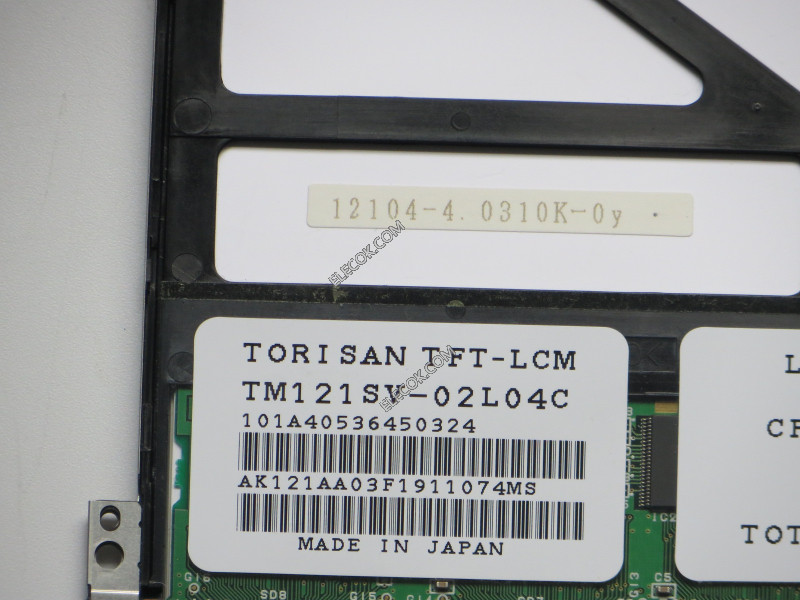 TM121SV-02L04C 12.1" a-Si TFT-LCD 패널 ...에 대한 TORISAN 