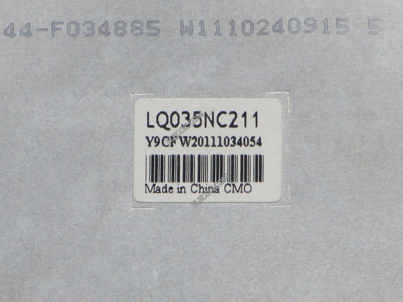 LQ035NC211 3,5" a-Si TFT-LCD Panneau pour ChiHsin verre tactile 