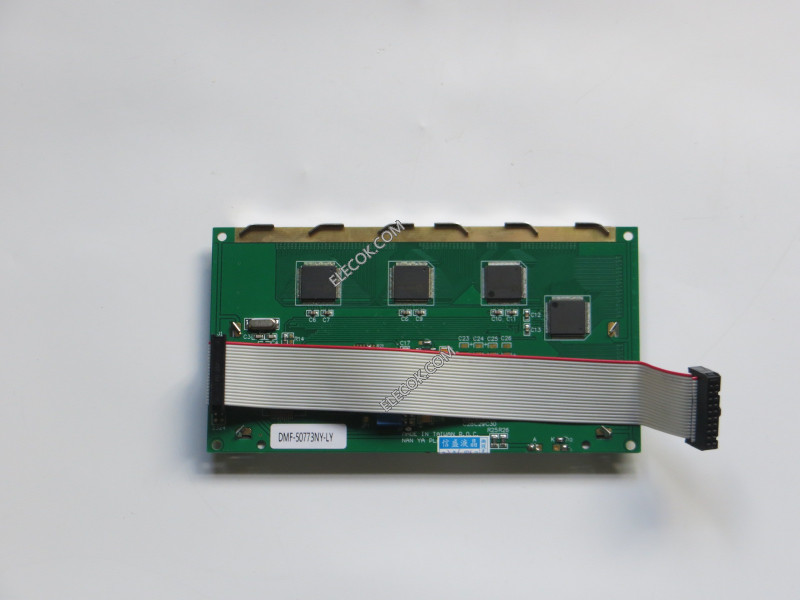 DMF-50773NY-LY 5.4" FSTN LCD パネルにとってOPTREX 代替案green 膜