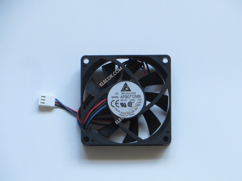 DELTA AFB0712MB 12V 0.24A 1.68W 3wires Cooling Fan