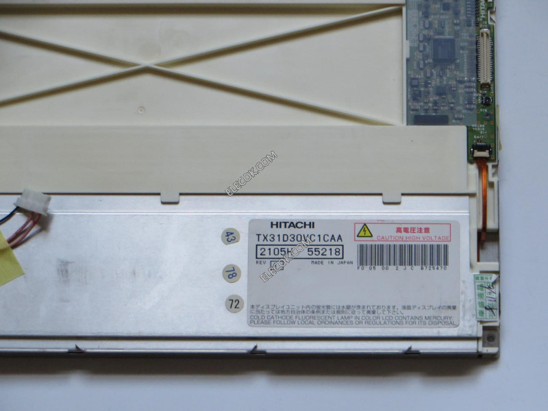 TX31D30VC1CAA 12.1" a-Si TFT-LCD 패널 ...에 대한 HITACHI 