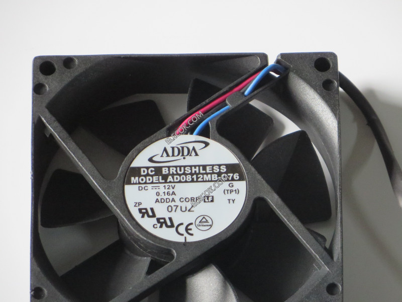 ADDA AD0812MB-C76 12V 0.16A 840mW 3wires Cooling Fan