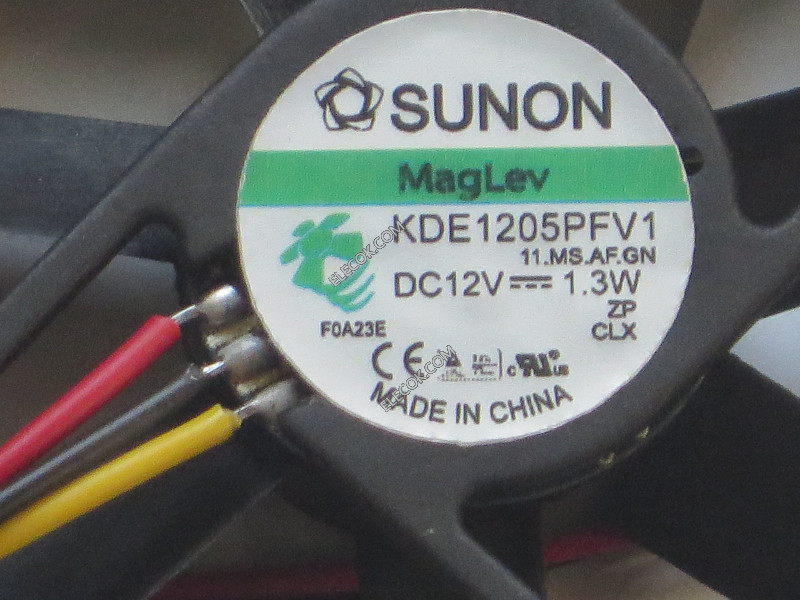 SUNON KDE1205PFV1 12V 0.11A 1.3W 3wires Cooling Fan