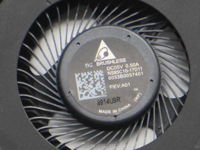 Delta Electronics  NS85C10-17D11   6033B0057401   5V  0.50A    4wires Cooling Fan