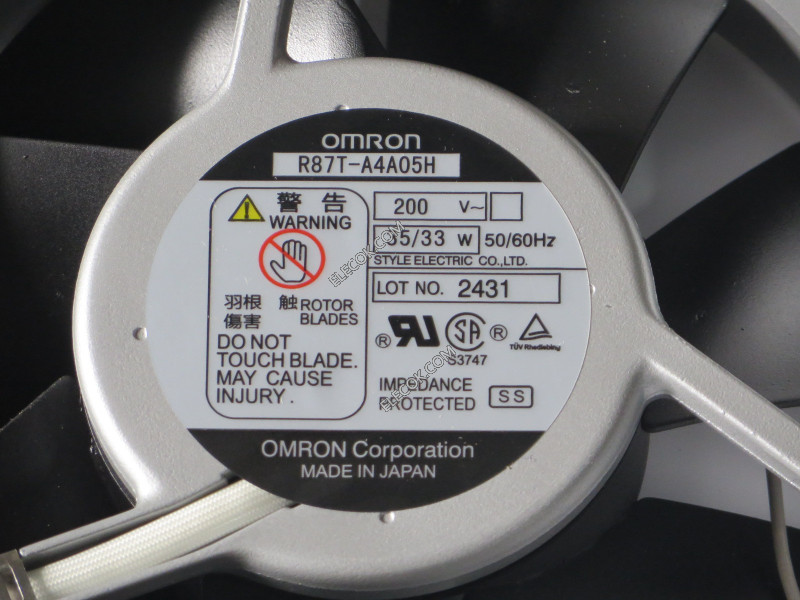 Omron R87T-A4A05H 200V 35/33W 2wires Cooling Fan 