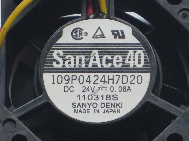 Sanyo ファン4015 RD Signal 109P0424H7D20 24V 0.08A 3線冷却ファン