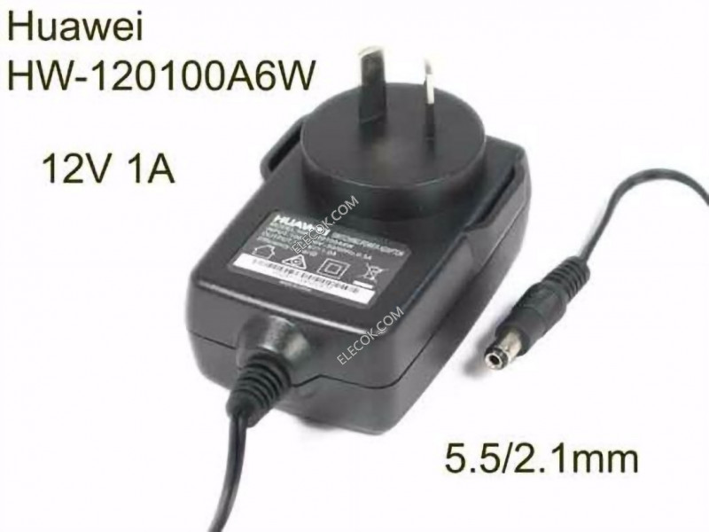 Huawei HW-120100A6W AC Adapter 5V-12V 12V 1A, Barrel 5.5/2.1mm, AU 2-Pin Plug