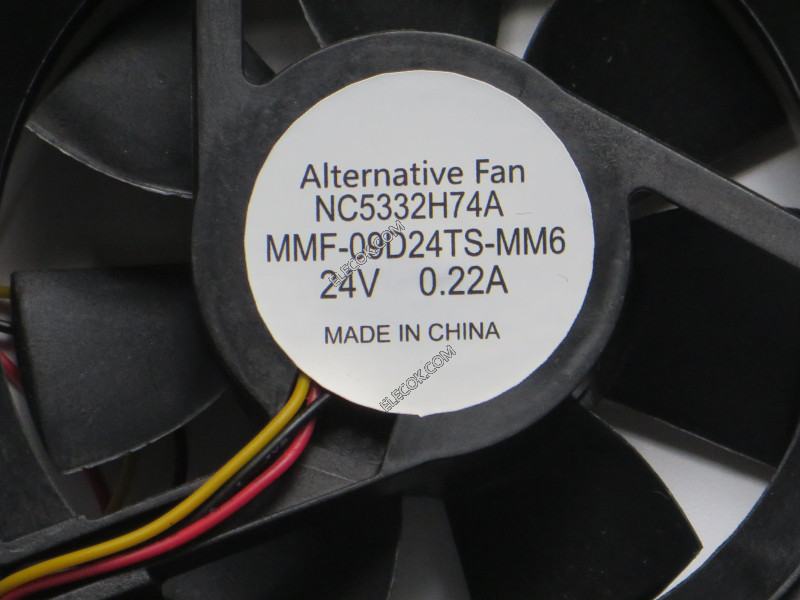 MitsubisHi NC5332H74A MMF-09D24TS-MM6 24V 0.22A 3wires Cooling Fan, Replacement / substitute
