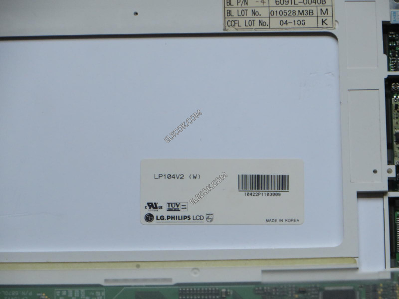 LP104V2-W 10,4" a-Si TFT-LCD Panel para LG.Philips LCD usado 