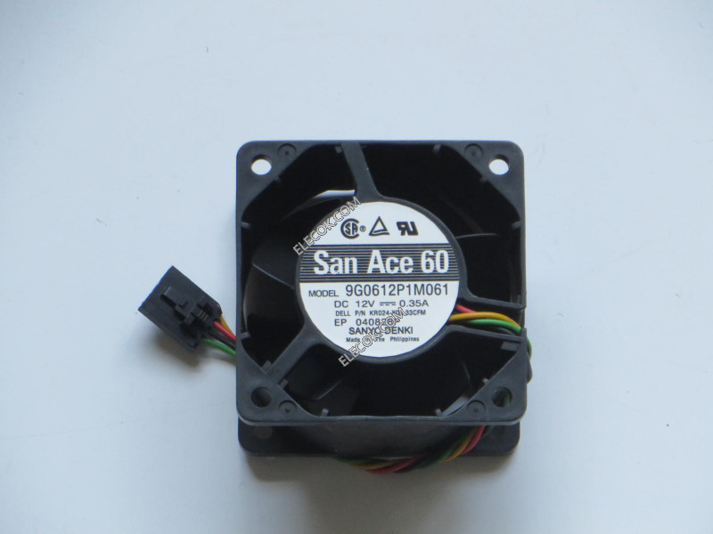 Sanyo 9G0612P1M061 12V 0,35A 4wires Cooling Fan 