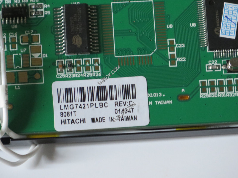 LMG7421PLBC 5,1" STN LCD Paneel voor HITACHI Replace Blauw Film 