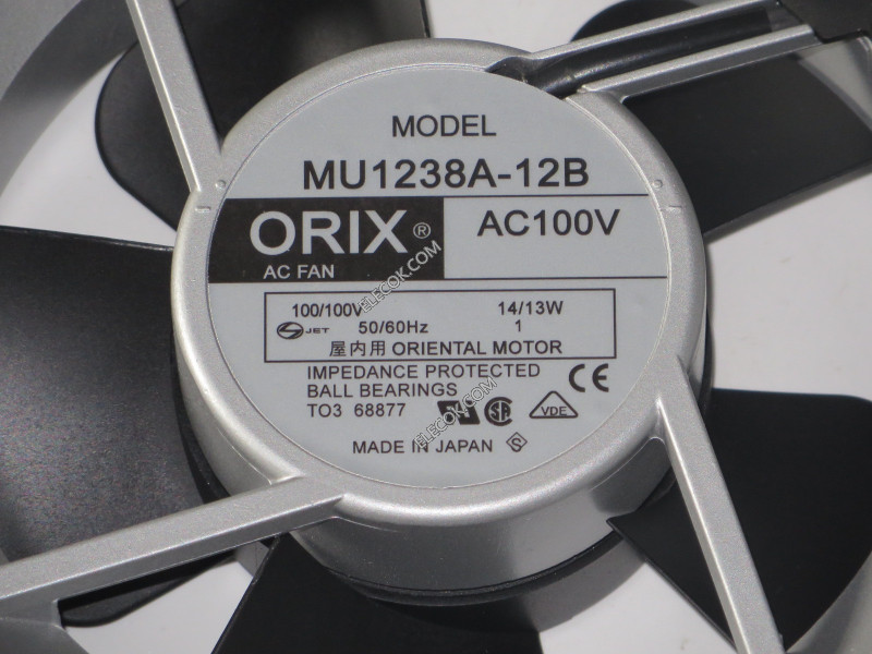 ORIX MU1238A-12B 100V socket connection Enfriamiento Ventilador 